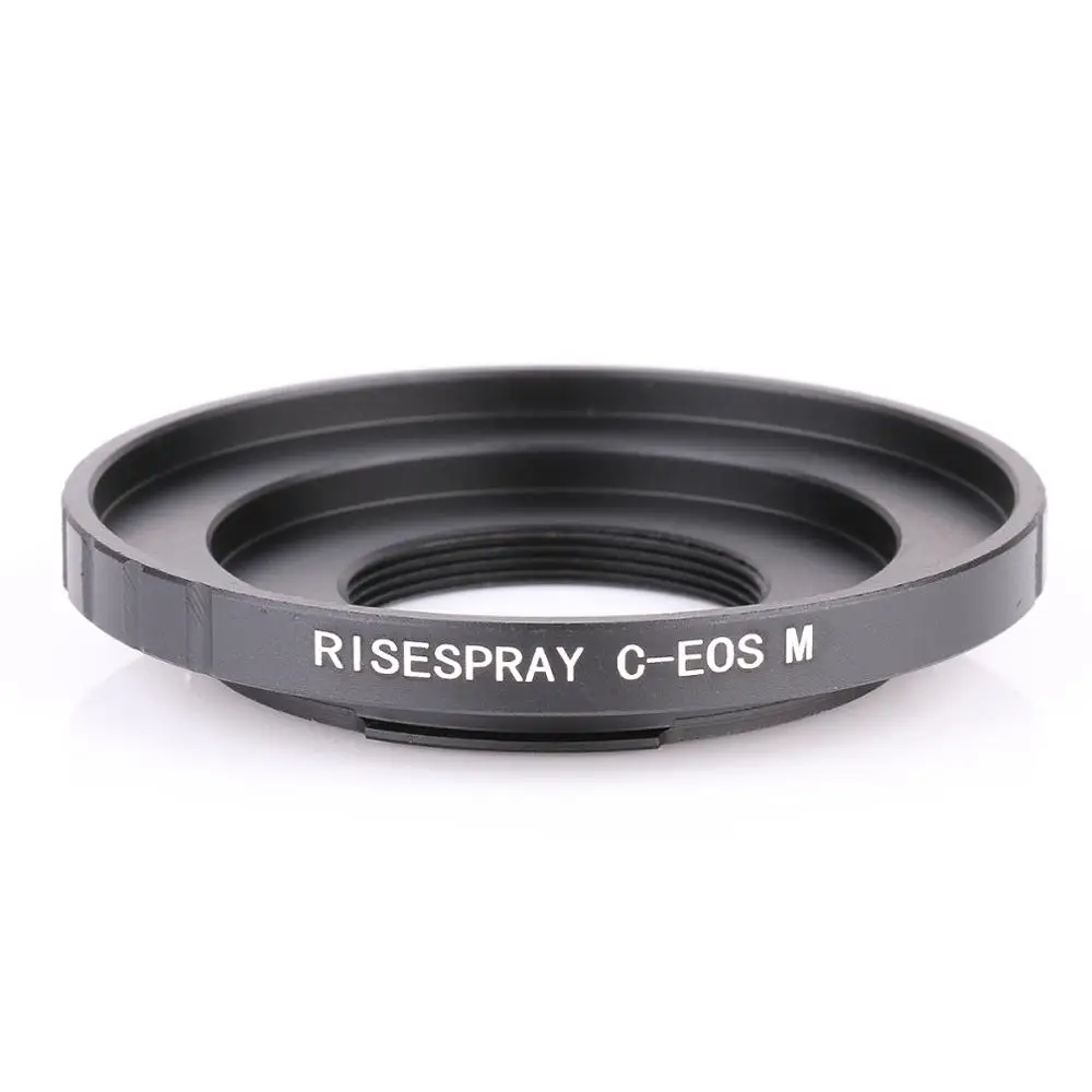 RISESPRAY C-EOSM Aluminum Metal Adapter for Canon EF-M C Mount Lens to EOSM for CANON M Camera