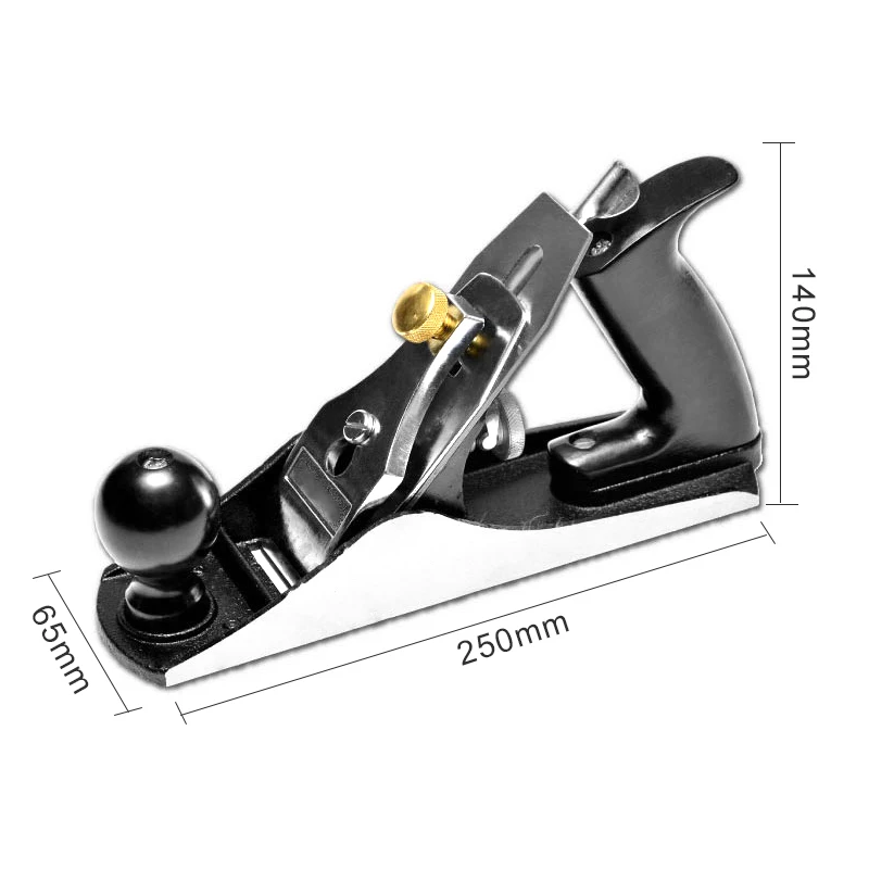 Strugarka do drewna 250mm/10 cali ze stali węglowej duża ręczna strugarka do drewna łatwa w obsłudze ostrze ze stali ze stopu T10 Diy narzędzie do drewna