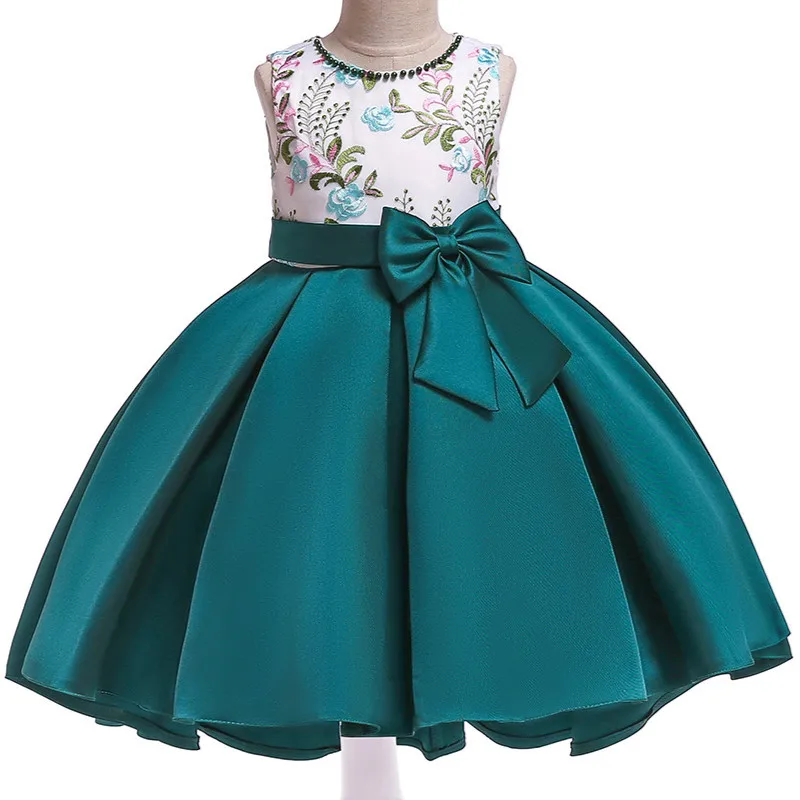 Summer Flower Girls Dress Princess Wedding Party Dresses Children Kids Prom Gown Vestidos Baby Christmas Children Clothing