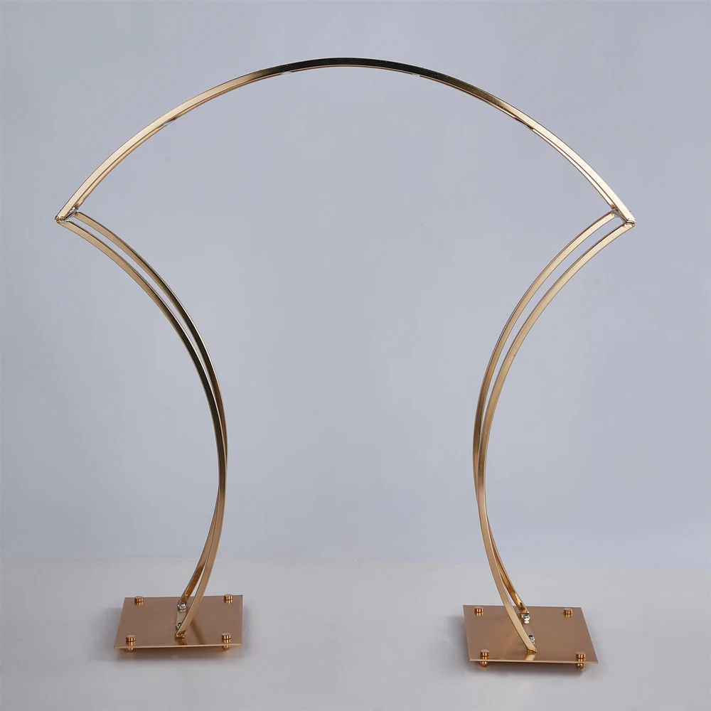 10 قطعة حامل زهور حامل قوس ذهبي الطريق الرصاص الزفاف محور حامل زهور لتزيين حفلات الحدث