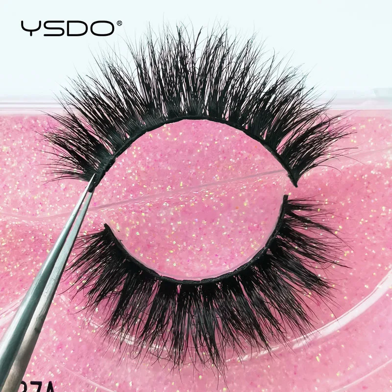 YSDO 1 Paar Kreuzförmige Nerz-Wimpern Weiche Echte 3D-Wimpern Maquiagem Künstliche Wimpern Dramatische Voluminöse Wimpern Make-up Cilios Faux Cils – Detail 14
