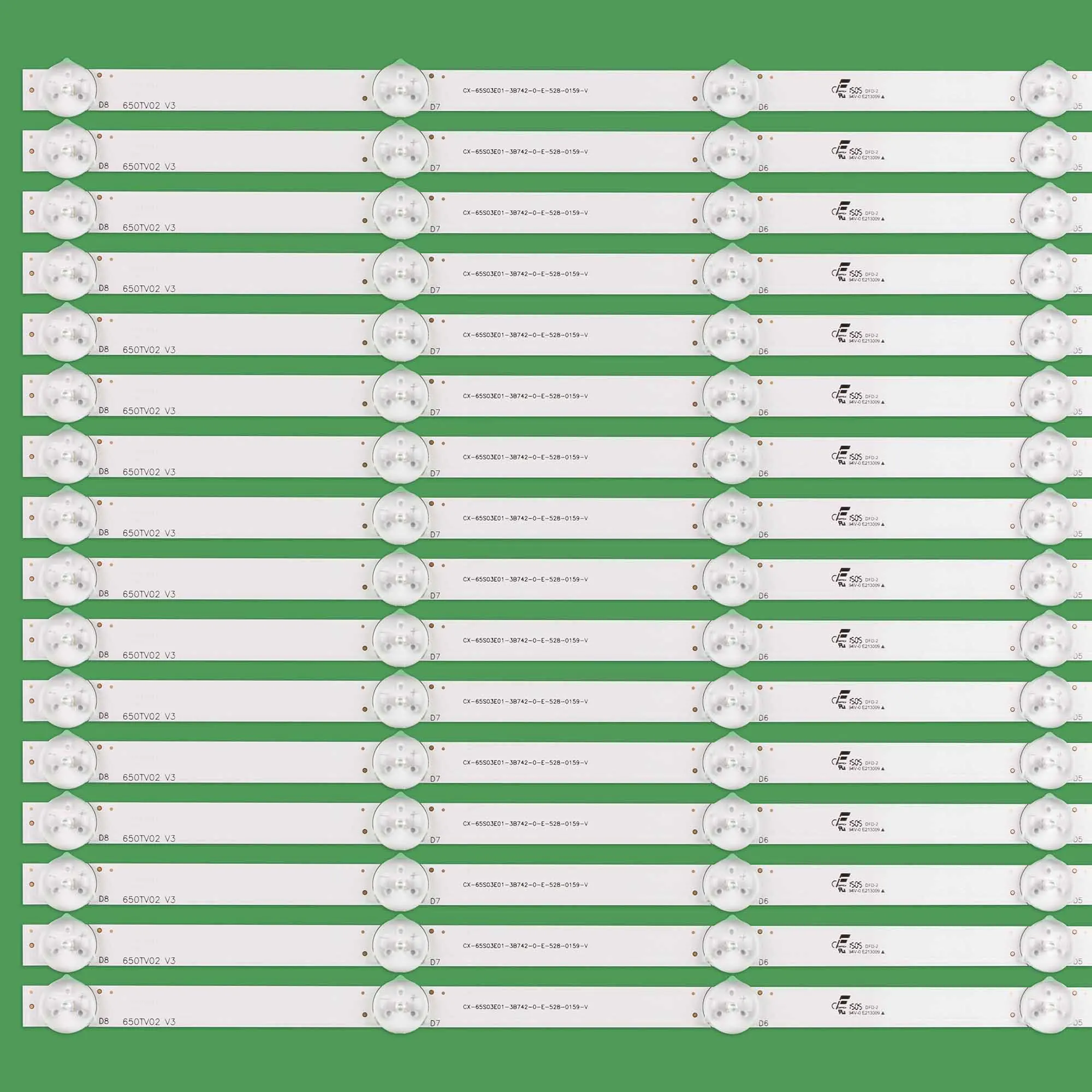 16pcs/set LED backlight strip for Sony KDL-65W850C KDL65W855C KDL65W857C KDL65W859C KDL65W809C KDL65W850C 650TV02 V3 T650HVF05