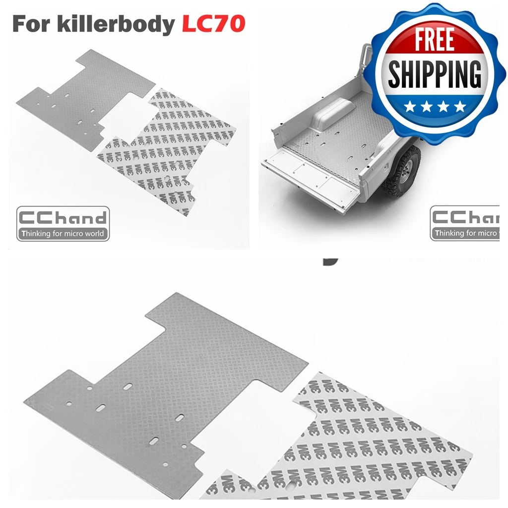 Metal Rear Bucket Anti-skid Plate Board for Killerbody LC70 RC CAR TOY