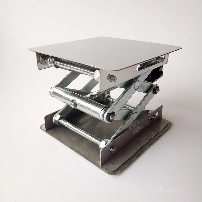 Laboratory Manual Stainless Steel Lifting Platform 100x100mm Small Lifting Platform