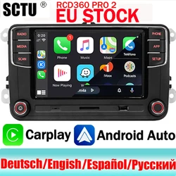 SCUMAXCON Car Stereo Radio RCD330 360 PRO2 Android Auto Carplay BT SD USB For VW Golf Caddy Tiguan Touran Jetta CC Eos Passat