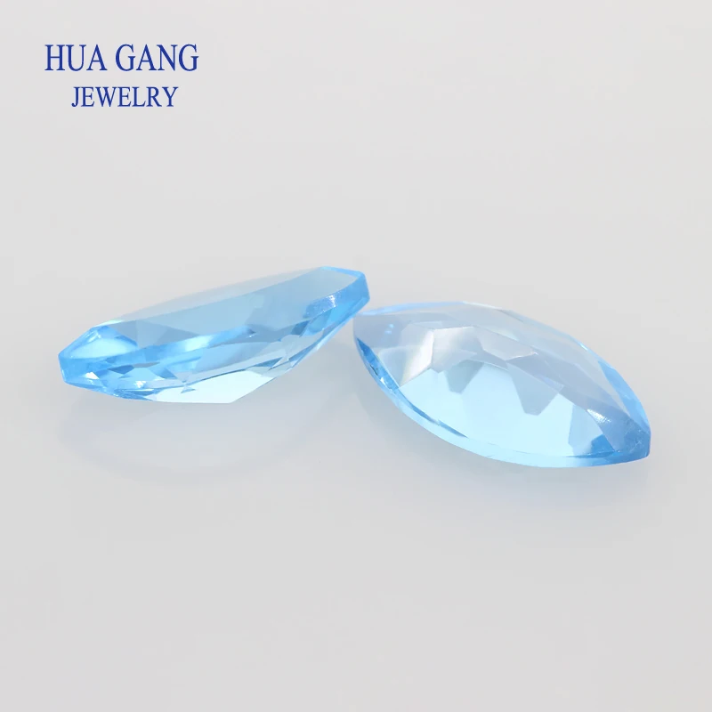 Blue Topaz Natural Loose Topaz Gemstone Marquise Shape Facetted Cut Size 2x4~7x14mm For DIY Jewelry