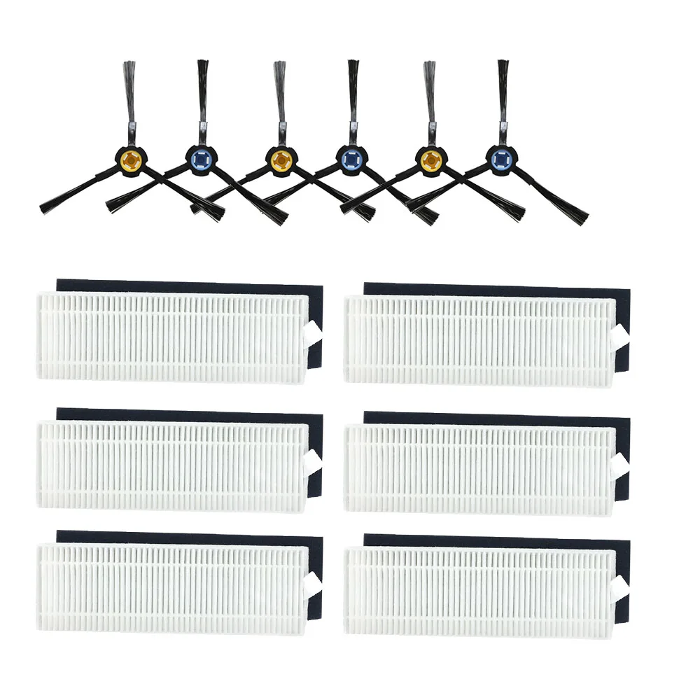 Robô Aspirador Peças, Filtro de poeira, Mop Pad, Filtro Hepa, Escova Lateral, Tampa do Mop, Substituição para Chuwi ilife A7, A9S