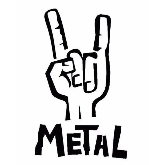 

Heavy Metal Electric Bass Guitar Rock Sticker On Car Decal Motorcycle Car Styling Auto Stickers 3D