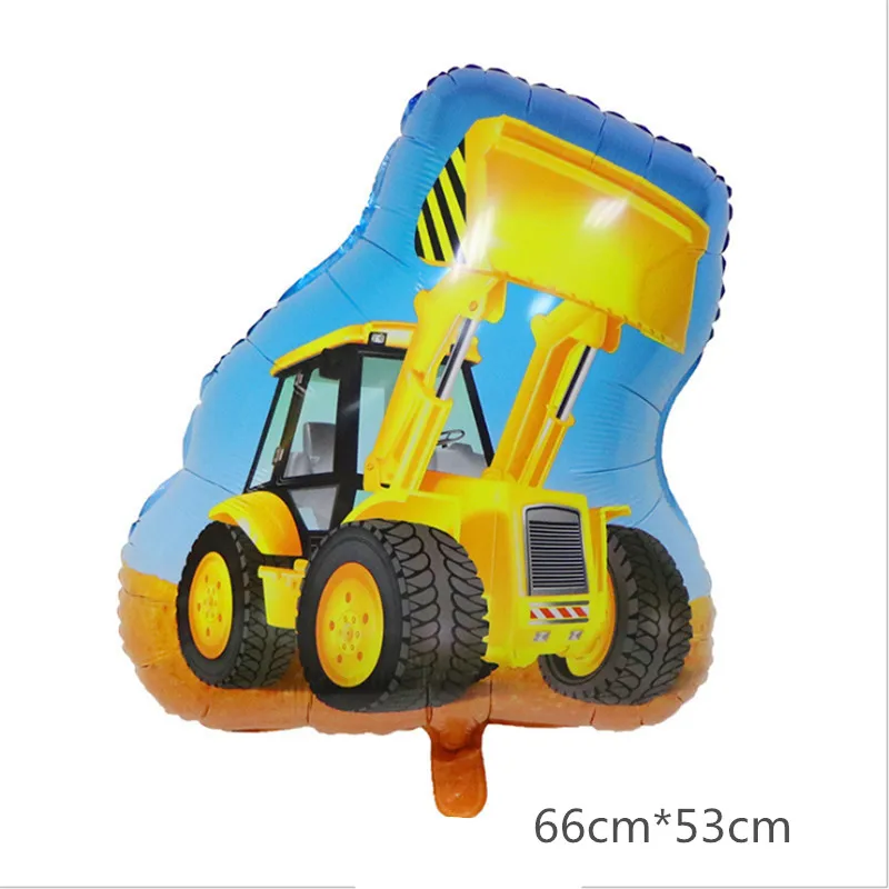 1PC Cartoon Car Fire Truck Aluminum Film Train Balloon Globos Children Gift Birthday Party Decoration