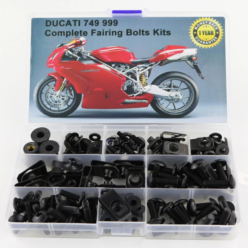 

Fit Fit For Ducati 749 999 Motorcycle Fairing Accessories Complete Full Fairing Bolts Kit Bodywork Scew Washer Speed Nut Steel