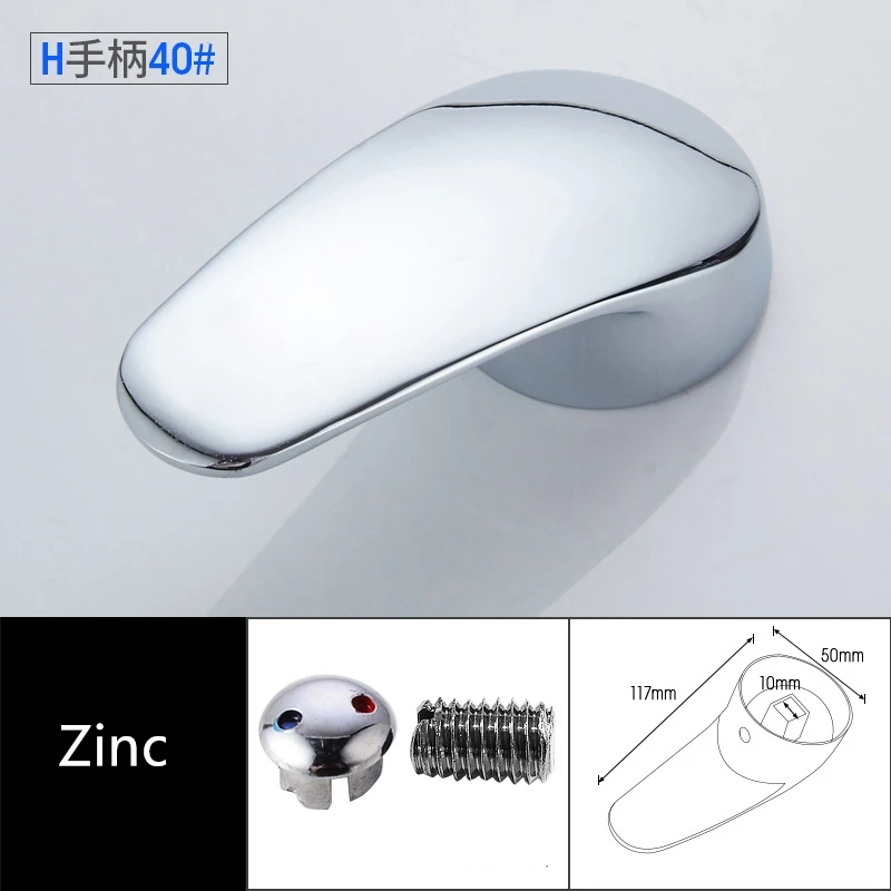 Manija de grifo para lavabo de baño, cubierta de repuesto para ducha, bañera, grifo de cocina, piezas de reparación de carrete 35/40, accesorios de