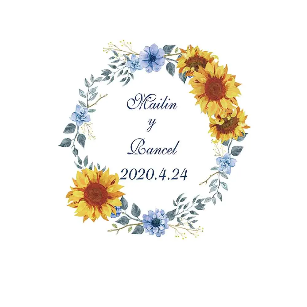 Allenjoy Bruiloft Fotografie Achtergronden Bloemen Gouden Frame Valentine 14 Februari Bloem Photocall Custom Achtergrond Photophone