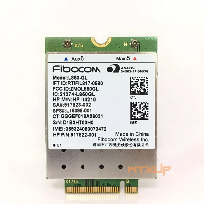 L850-GL LT4210 FDD LTE 4G Card 4G Mobile Module XMM 7360 SPS L15398-001 for HP Probook 840 430 G5/440 G5/450 G5/640 G4