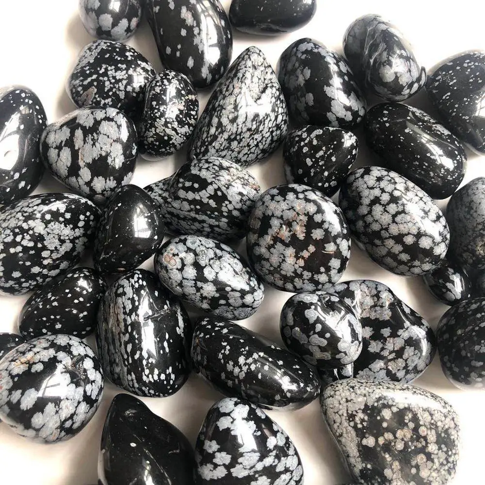 free shipping Natural snowflake obsidian gravel alabaster gravel fish tank crystal pillow wholesale