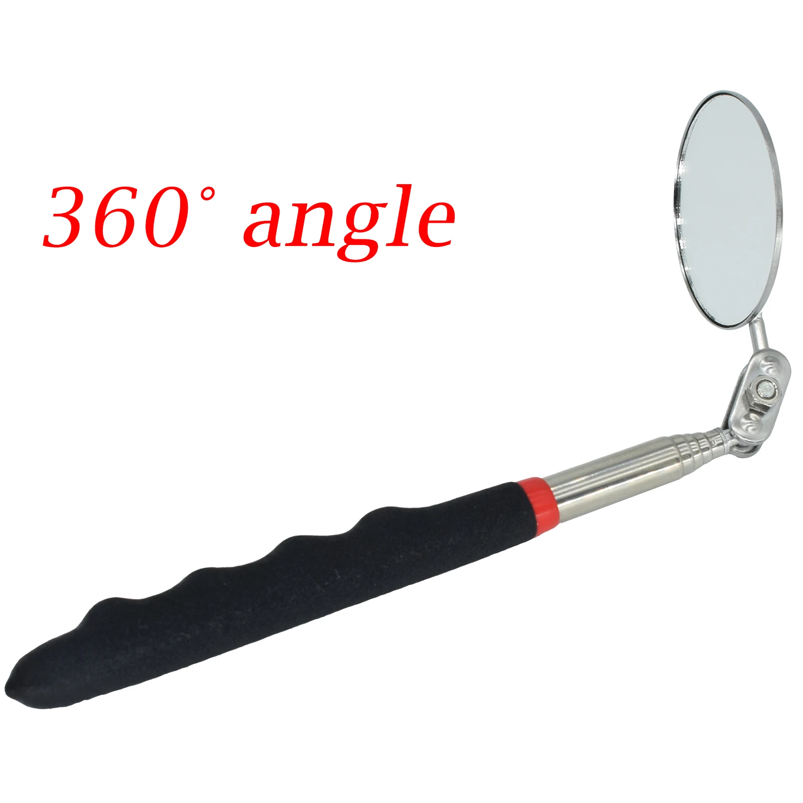 Retractable Telescopic Round Mirror Silver Pocket Clip Eyelash inspection Mirror Beauty Lash Extension Eyes Tool Instrument Look