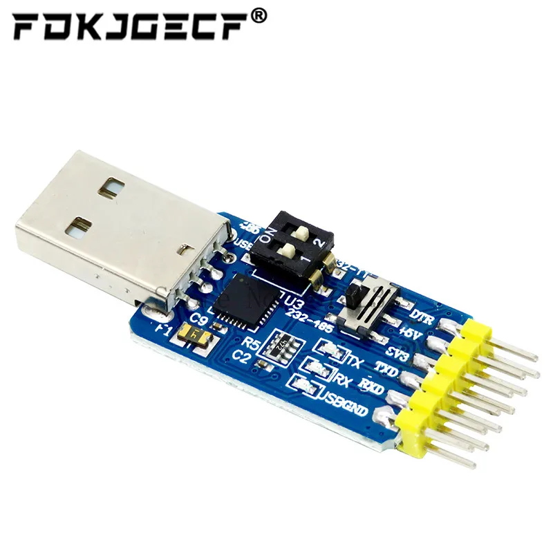 1PCS CP2102 USB to UART TTL RS232 USB TTL to RS485 Mutual Convert 6 in 1 Convert Module Serial Adapter for Arduino