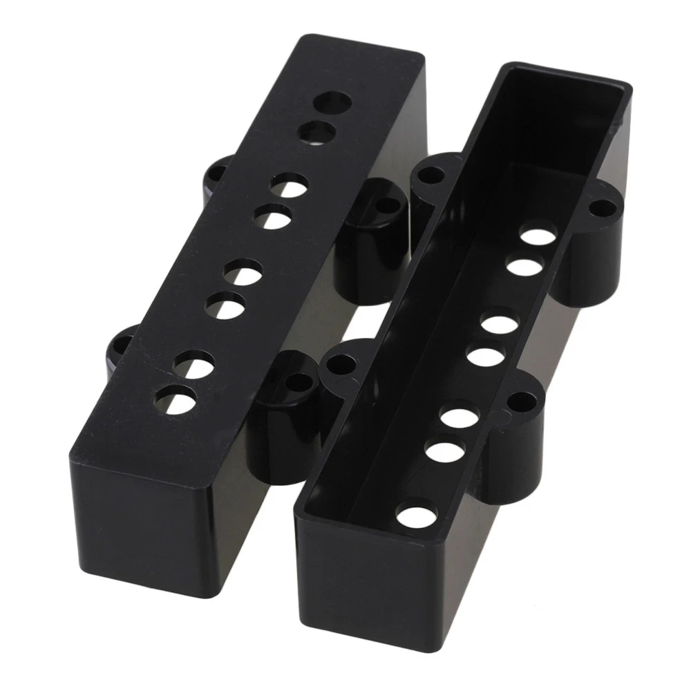JB Bass Replacement Cover open  Neck And Bridge pickup covers Black