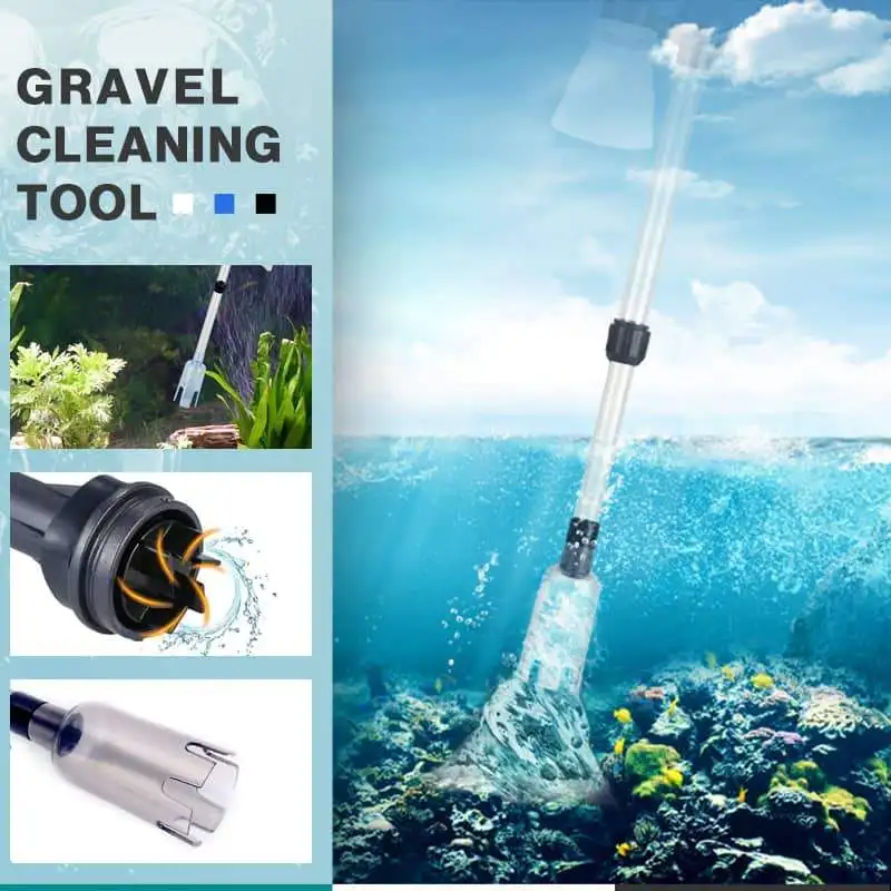 Electric Water Change Pump Aquarium Fish Tank Pipe Vacuum Suction Filter Waste Remover Gravel Cleaner Tool Dropshipping