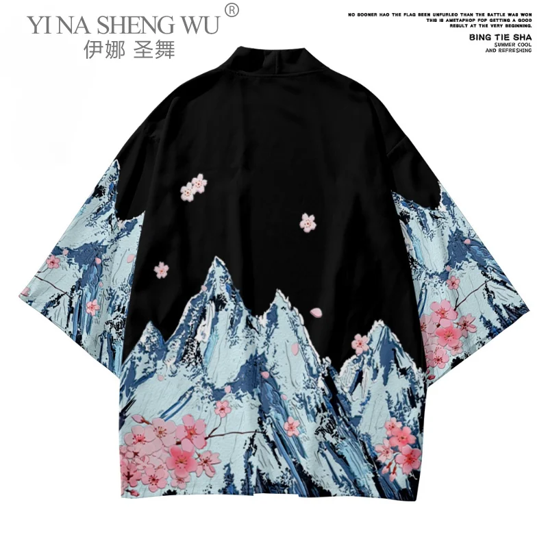 Japanese Traditional Clothing Kimono Pants Men's Retro Yukata Asian Fashion Tang Suit Harajuku Hanfu Yukata Jacket Casual Wear