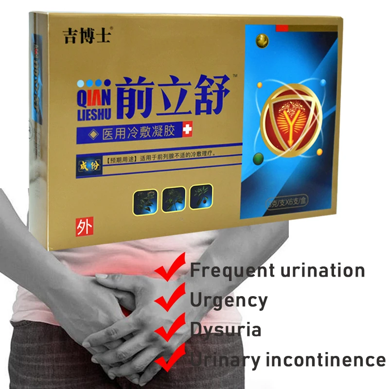 6PCS Prostatic Antibacterial Gel Treatment For Urinary Infection Urological Prostatic Health For Men Medicine Plaster