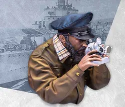 Reloj de oficial de guerrero antiguo sin montar, busto de figura de resina, Kit de modelo sin pintar, nuevo, 1/12