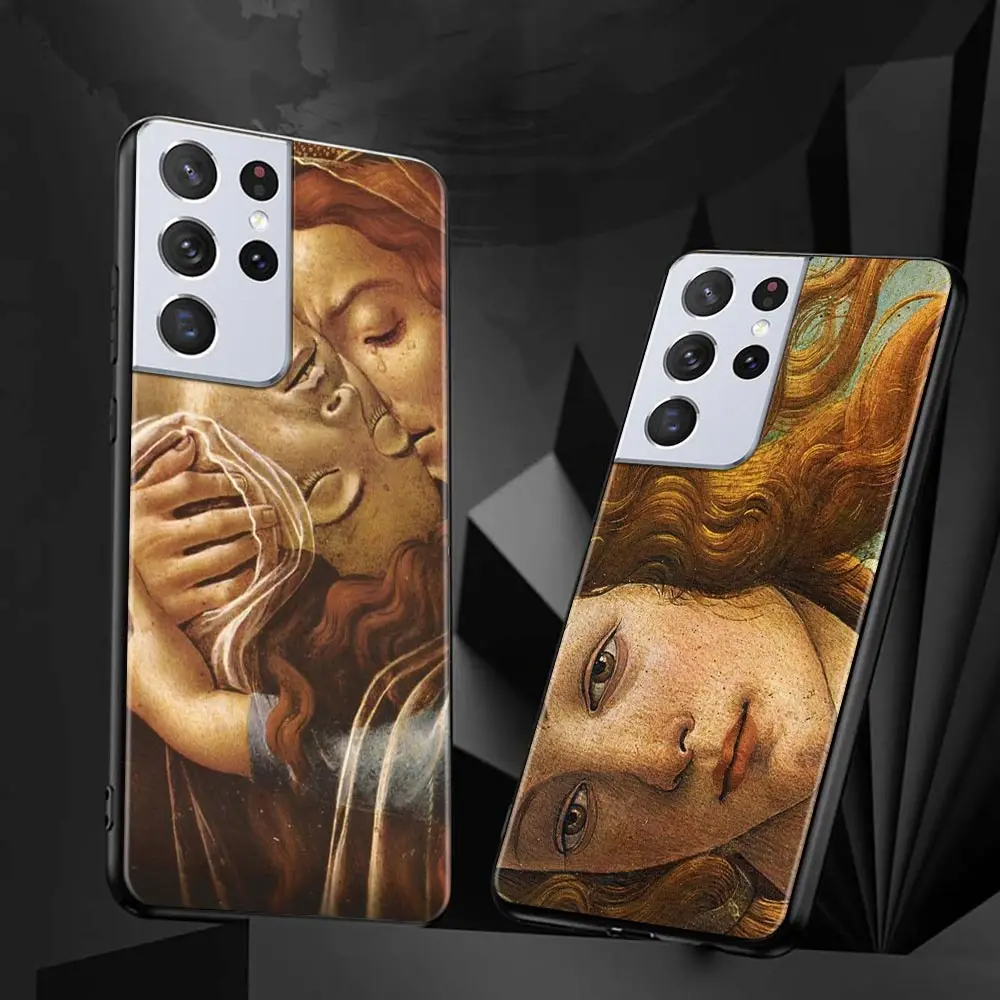 The Birth Of Venus Art Paintings For Samsung Galaxy S24 S21 S20 Ultra S10 Plus Lite S20FE 5G Case For Galaxy S24 Edge Shell