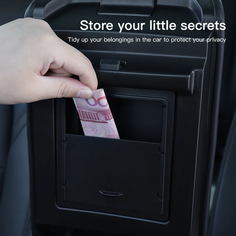 Tesla Model 3 Center Console Organizer Armrest Hidden Storage Box For Tesla Model 3 Car Accessory Auto Armrest Holder Box