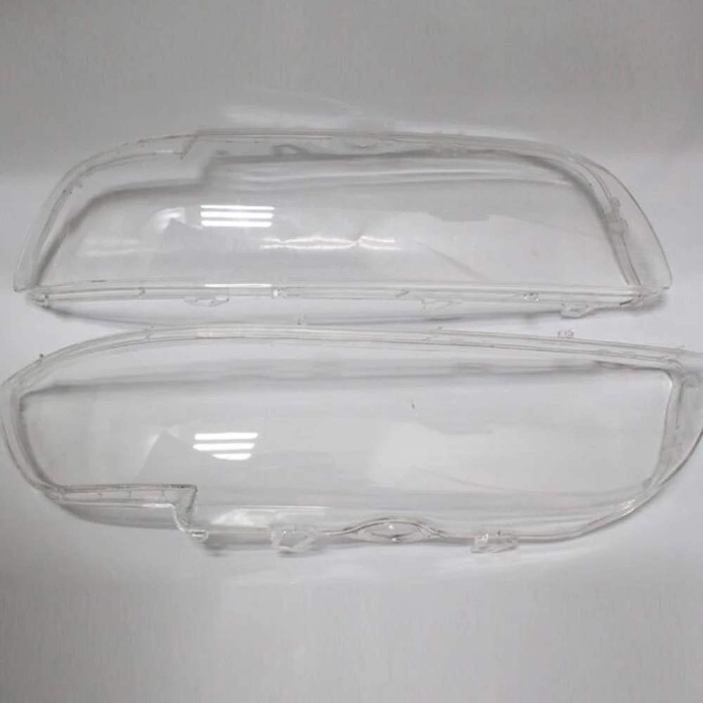 Car Front Headlight Lens Cover For BMW E39 5 1999 2000 2001 2002  glass Auto Shell Headlamp Lampshade transparent