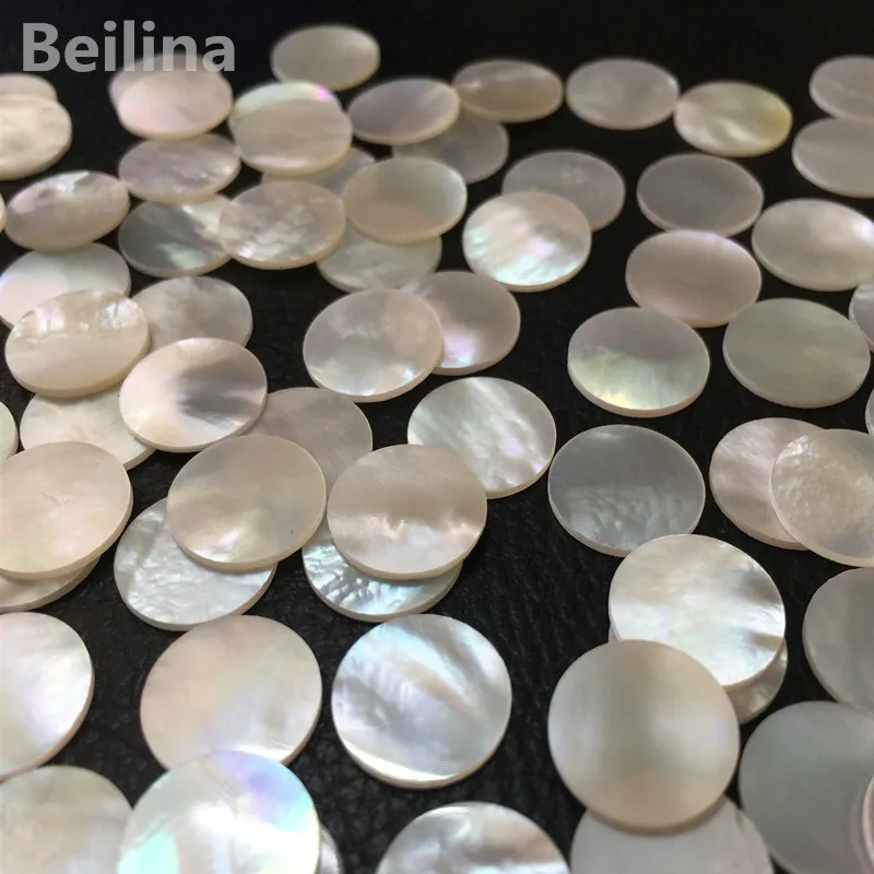 1lot(20pcs) 12mm white Natural mother of pearl shell for musical instrument accessories and home crafts decoration materials