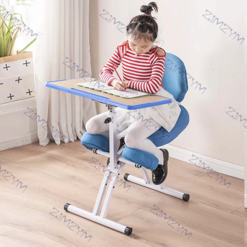 YDM-1458-1 Adjustable Desktop Tablet Training Chair With Writing Board Adjustable Height Angle Lifting Chair With Mesh Backrest