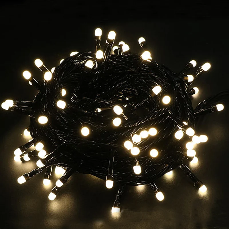 Impermeável Anti-Fog LED String Lights, Twinkle Fairy Lamps, interior e exterior, guirlanda para festa de Natal, decoração de férias, AC 220V-240V