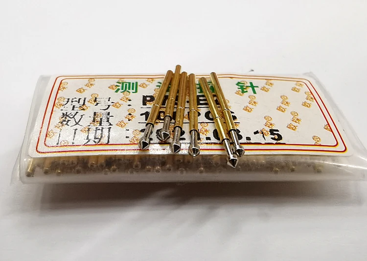 100Pcs Test Probe 1mm Pogo Pin P75-E2 Umbrella Head Test Probe 1.3MM Conical Head Test Probe