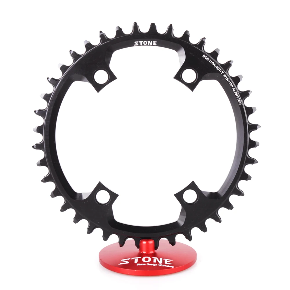 Stone 7075 Circle Chainring 110mm BCD110 4 Arms for APEX Road Bike Folding Bike Narrow Wide Chain Ring Chainwheel Parts