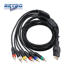 RetroScaler 1.8m PS2/PS3 Component Cable Provide the Sharpest Video and Sound  for Sony PlayStation 2/3 Game Console