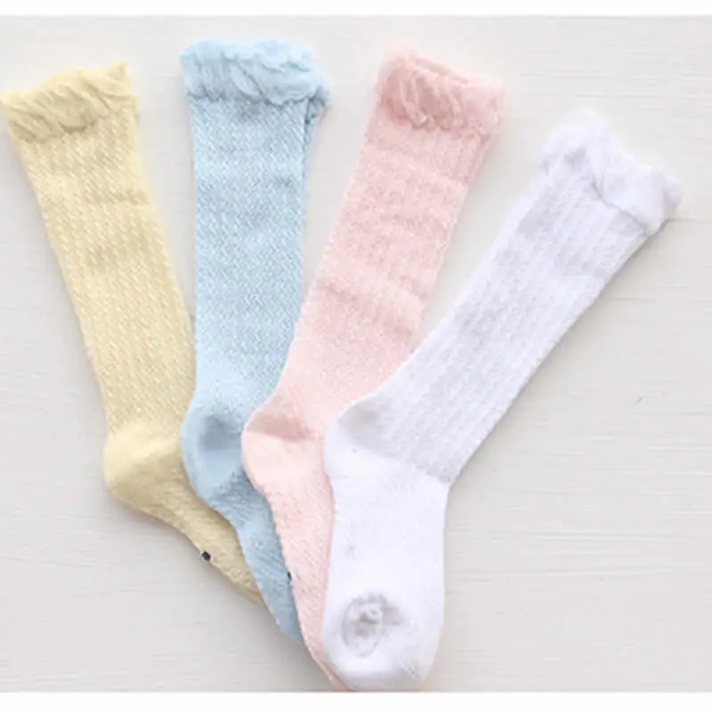 

Spring Summer Baby Mosquito-Proof Socks Toddler Boys Girls Tube Thin Mesh Knee Socks Baby Long breath soft cotton sock