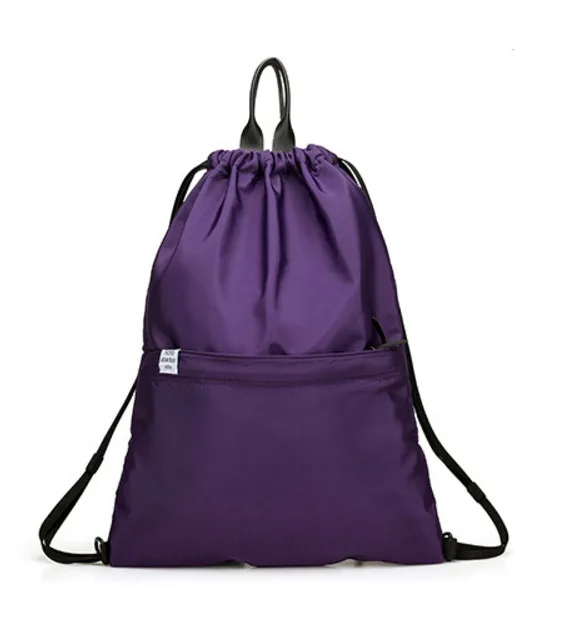 Mochilas impermeables con cordón para hombre y mujer, morrales de viaje para adolescentes, niños y niñas, a la moda