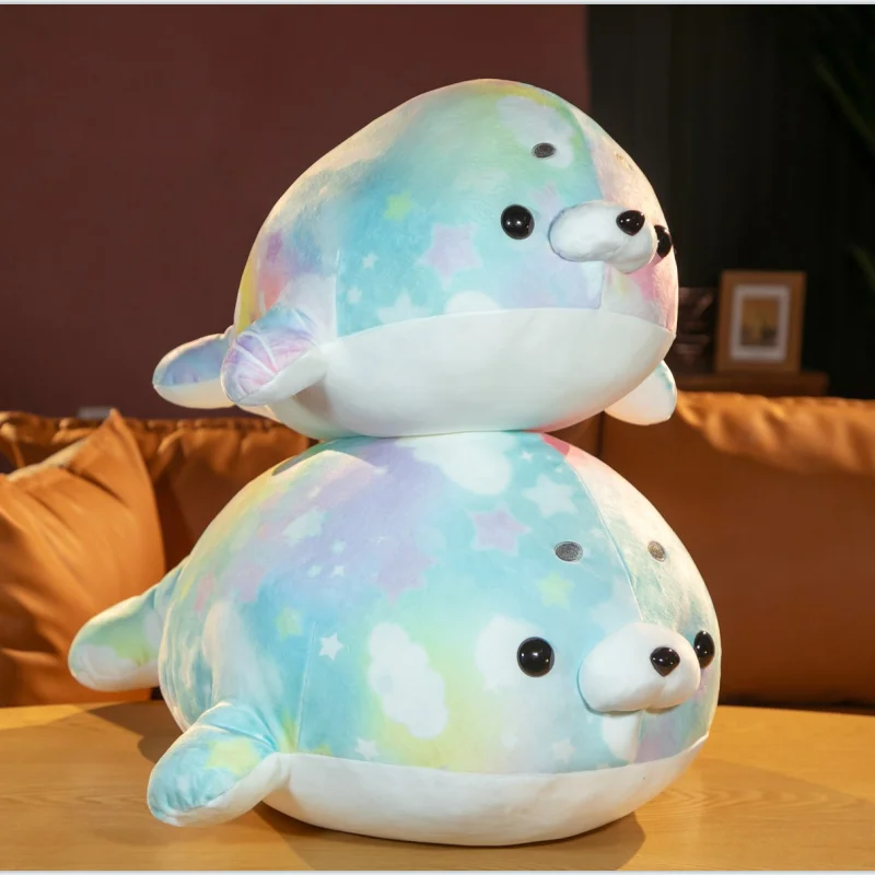 

Soft Colorful Sea Lion Plush Stuffed Soft Animal Seal Pillow Cushion Kids Toys Birthday Gift for Children