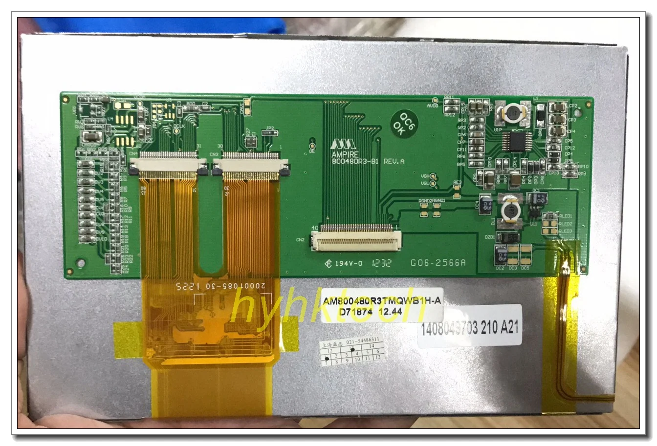 800480R3-1 AM800480R3TMQWB1H  AM800480R3TMQWB1H-A  7.0 inch original industrial LCD,test before shipment