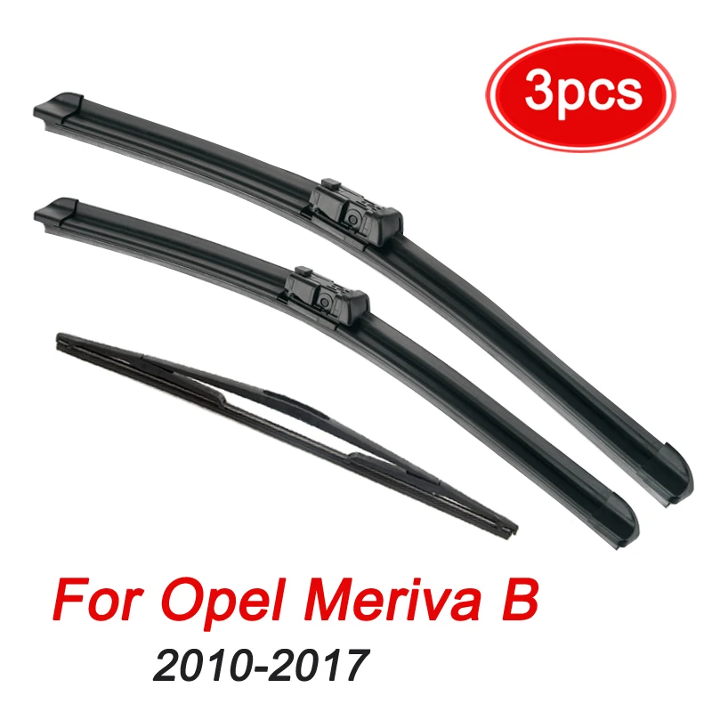 MIDOON Wiper Front Rear Wiper Blades Set For Opel Meriva B 2010-2017 2016 2015 2014 2013 Windshield Windscreen 28