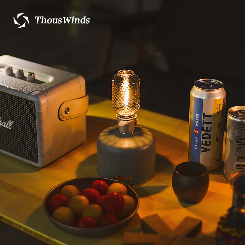 

Thous Winds Time Lantern Gas Light Outdoor Camping Retro Convenient Candle Light Atmosphere Light Camp Light