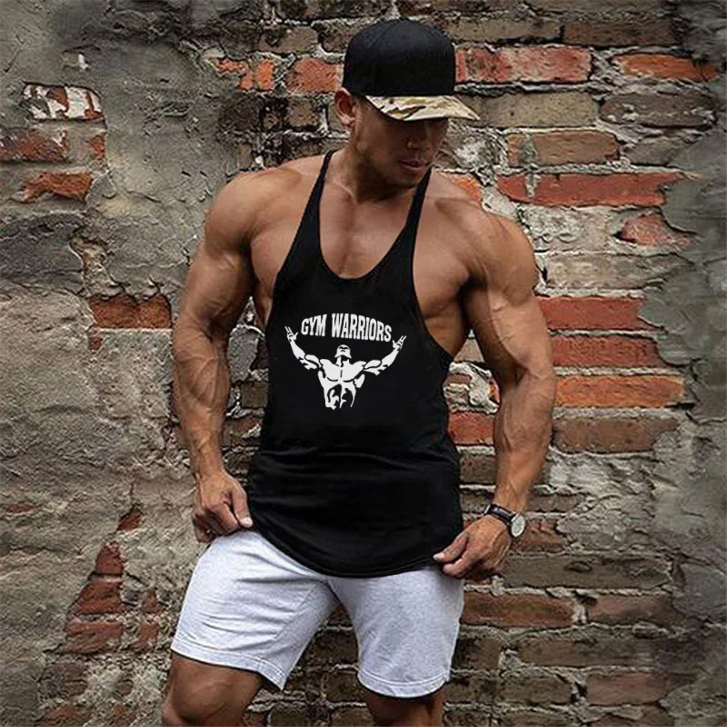 Marka Muscle guys odzież koszulki typu Tank top na siłownię męskie fitnessowe bawełniane ubrania podkoszulki mężczyźni Stringer kulturystyka koszulka bez rękawów