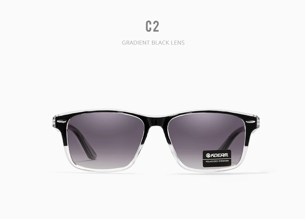 KDEAM TR90 Rahmen und Farbverlauf polarisierte Brille UV100 % Herren-Angelsonnenbrille, langlebiges Material – Detail 10
