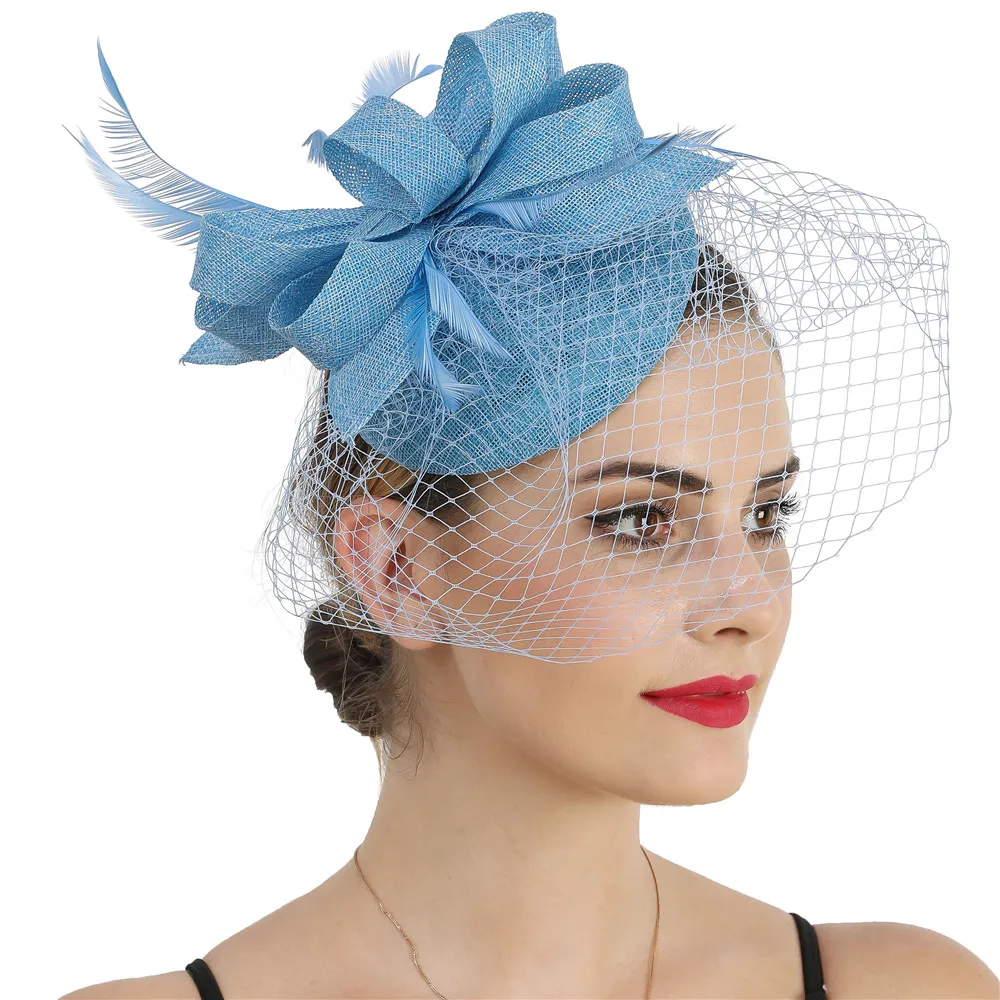 Birdcage Veils Hoops Fascinator Fashion New Hat Hair Band Bride Women Party Wedding Headwear Mesh Hair Accessories Headpiece