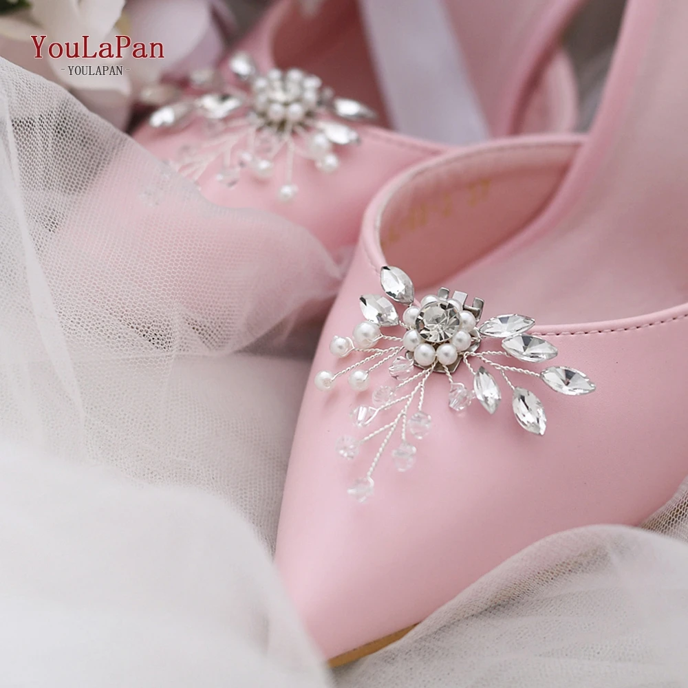 TOPQUEEN – boucle de chaussure de mariage X02, livraison rapide, Clip de chaussure à la mode, strass en cristal fait à la main, décoration à talons hauts