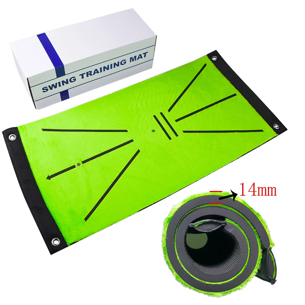 

New Boxed Golf Training Mat Swing Detection Batting In Door Golf Game Golf Practice Training Aid Cushion Golf gifts