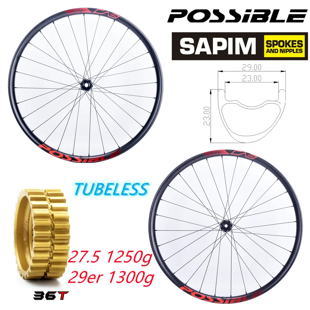 

29er 27.5 MTB Wheels Super Light DT Ratchet structure MTB Hub Mountain Bike Carbon Wheel Tubeless Ready XC Wheelset Hookles