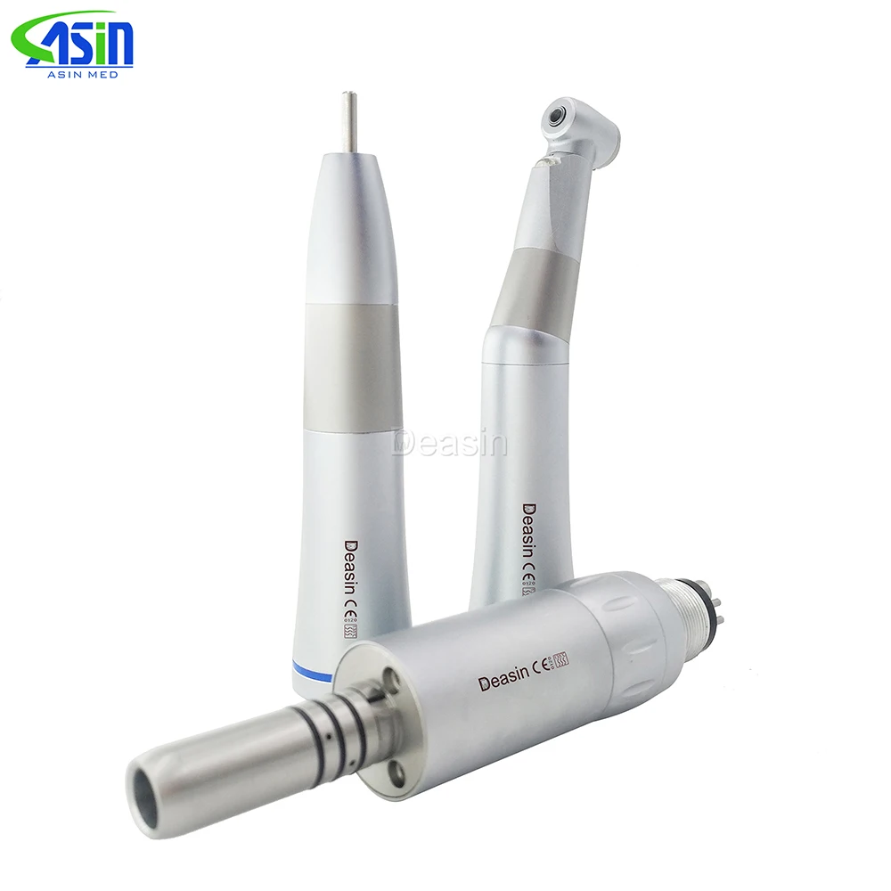 Kv Style LED Dental low speed Handpiece set straigh/ contra angle/ Air motor Kit dental equipment