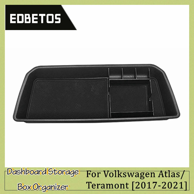 Car Interior Dashboard Storage Box Tray Phone Holder Center Console Console Tidying For Volkswagen VW Atlas / Teramont 2018-2023