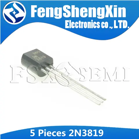 5pcs 2N3819 TO-92 N-channel J-FET Transistors FSXSEMI
