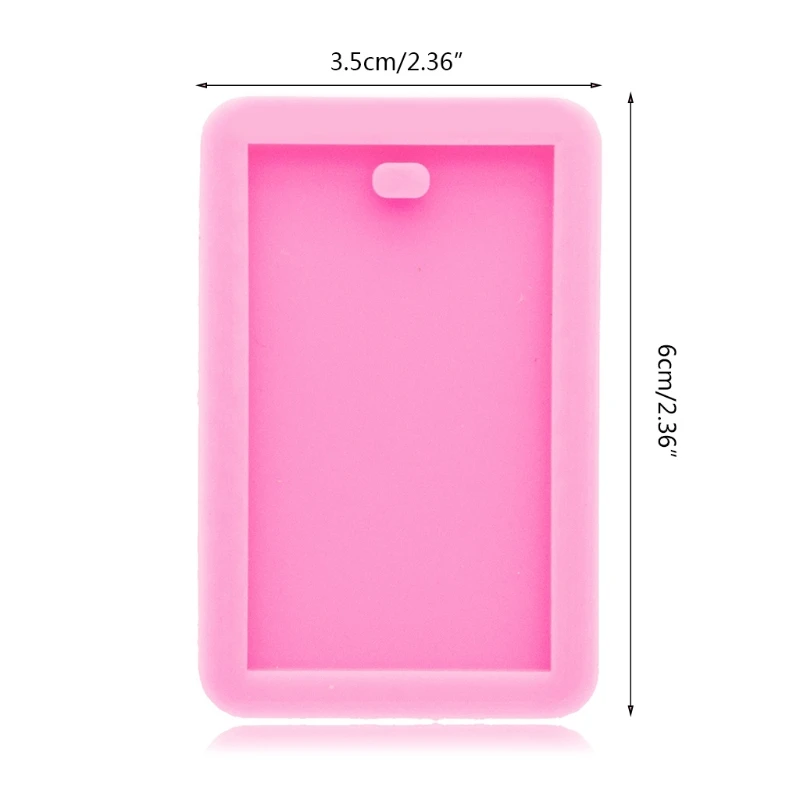 Photo Frame Silicone Epoxy Resin Mold Rectangular Shaker Keychain Pendant Jewelry Mould  DIY Crafts Cake Decor Casting Tools